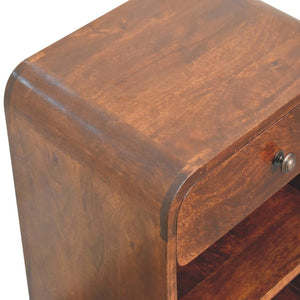 Aspen Open Bedside Table | Accessible Storage | Contemporary Design