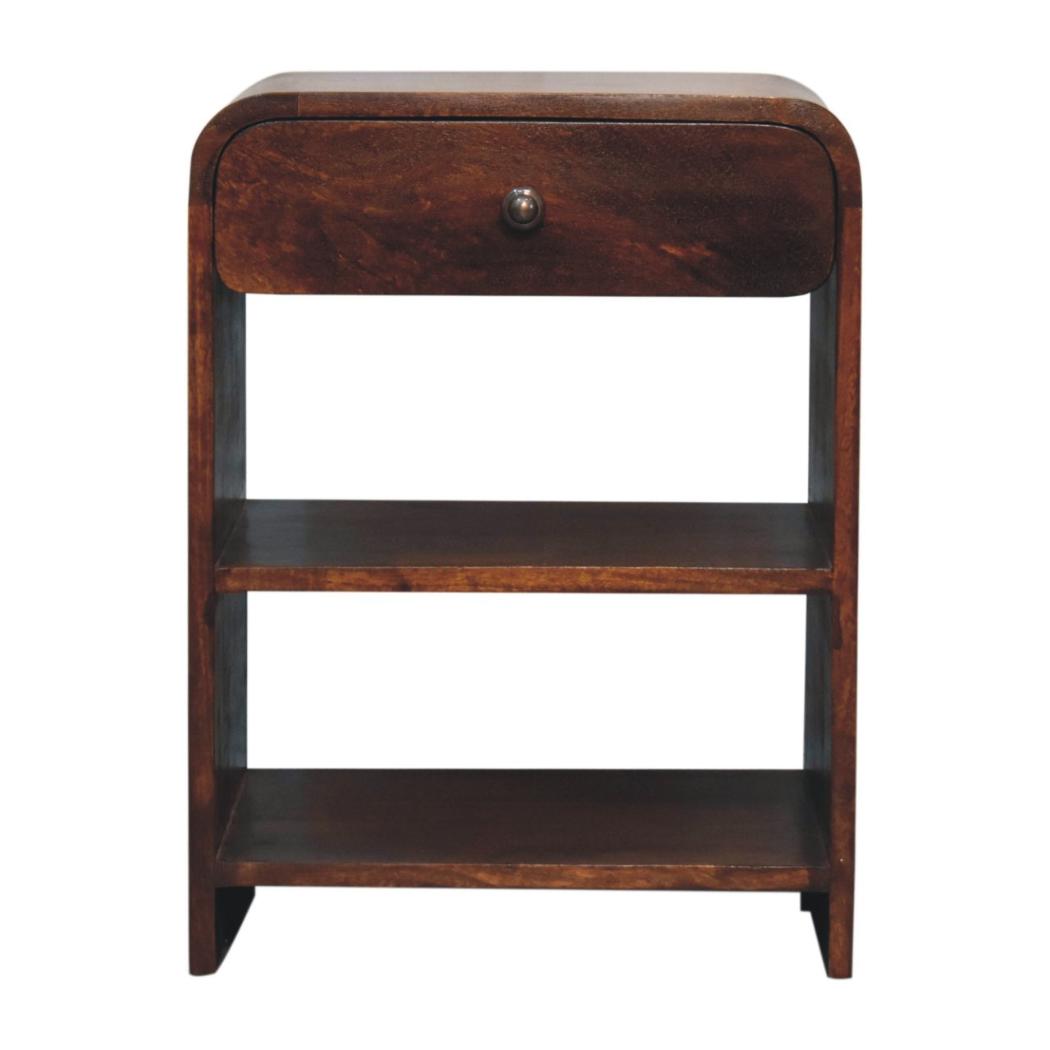 Aspen Open Bedside Table | Accessible Storage | Contemporary Design