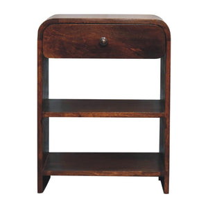 Aspen Open Bedside Table | Accessible Storage | Contemporary Design