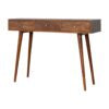 Assorted 3 Drawer Console Table | Solid Mango Wood | Chestnut Finish | Hallway Storage