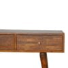Assorted 3 Drawer Console Table | Solid Mango Wood | Chestnut Finish | Hallway Storage