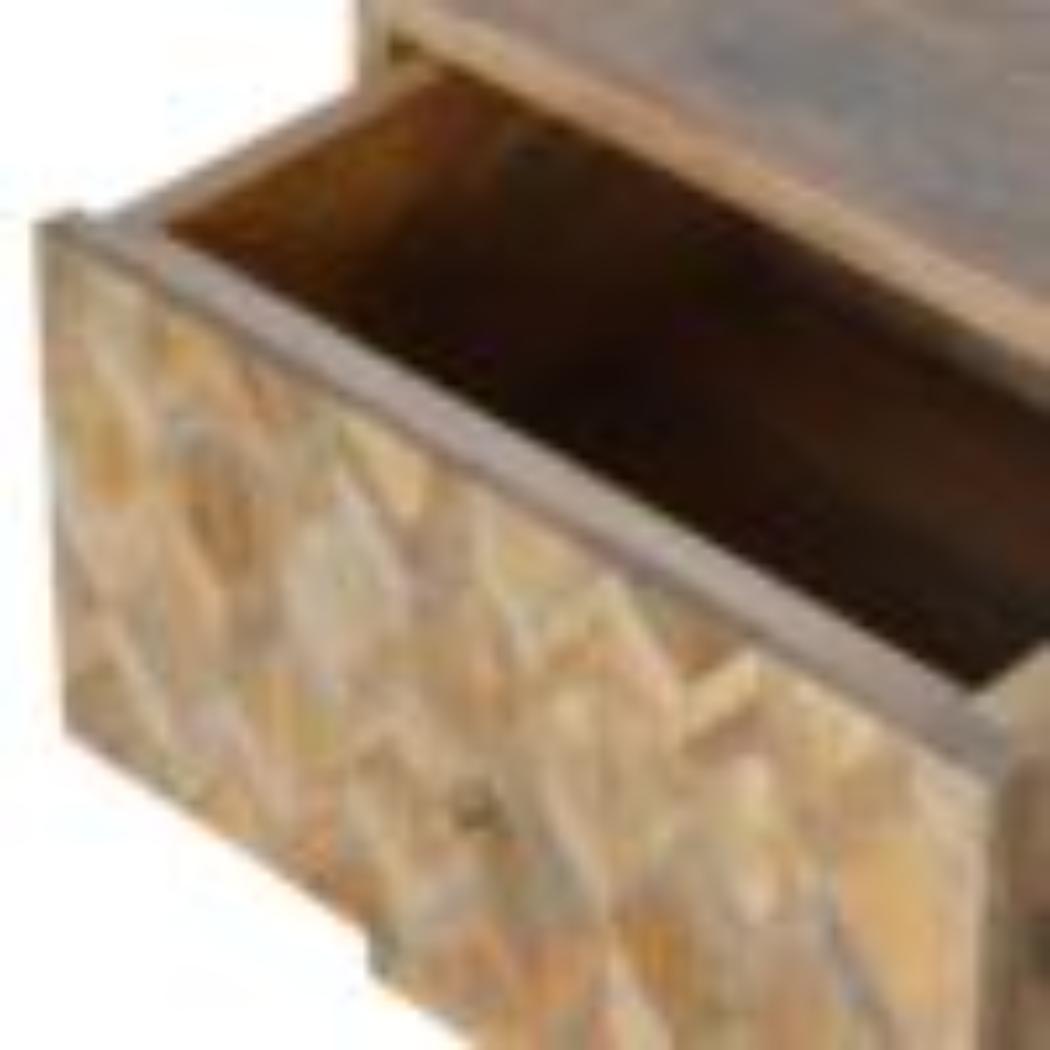 Assorted Bedside Table | Solid Mango Wood | Oak Finish | Artisan Bedroom Storage