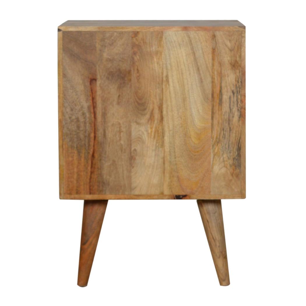 Assorted Bedside Table | Solid Mango Wood | Oak Finish | Artisan Bedroom Storage