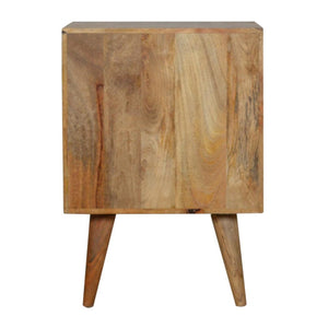 Assorted Bedside Table | Solid Mango Wood | Oak Finish | Artisan Bedroom Storage
