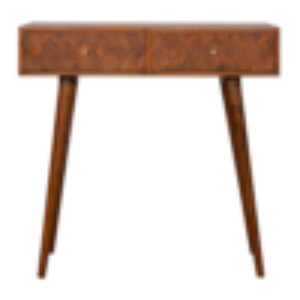 Assorted Console Table | Solid Mango Wood | Chestnut Finish | Artisan Hallway Furniture