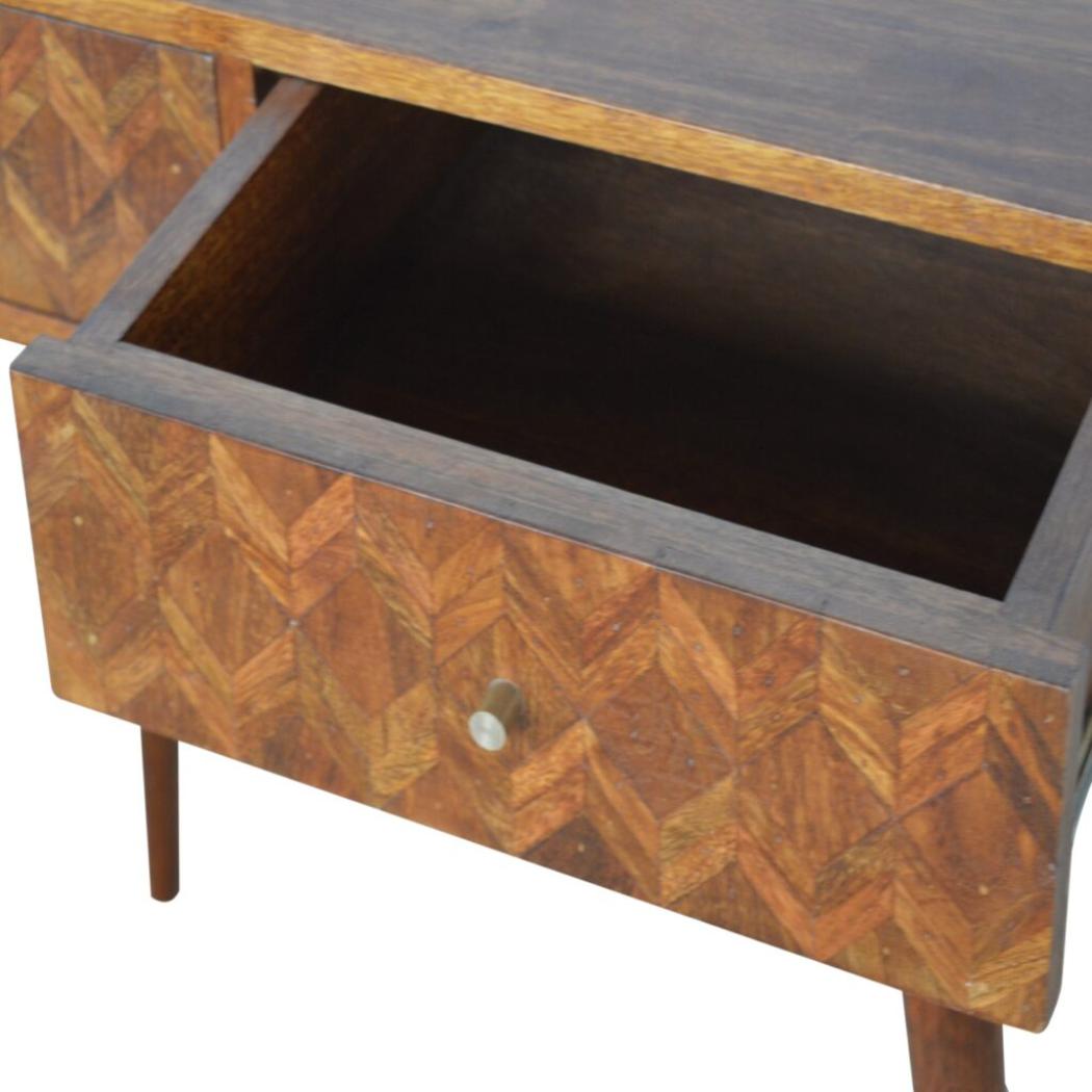 Assorted Console Table | Solid Mango Wood | Chestnut Finish | Artisan Hallway Furniture