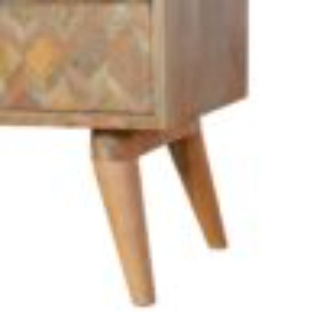 Assorted Oak-Inspired Media Unit | Mixed Timber Tones | Contemporary TV Storage