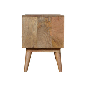 Assorted Oak-Inspired Media Unit | Mixed Timber Tones | Contemporary TV Storage