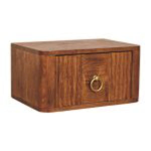 Aurelia Wall-Mounted Bedside Table | Solid Mango Wood | Floating Design