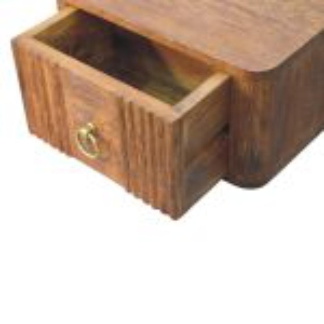 Aurelia Wall-Mounted Bedside Table | Solid Mango Wood | Floating Design