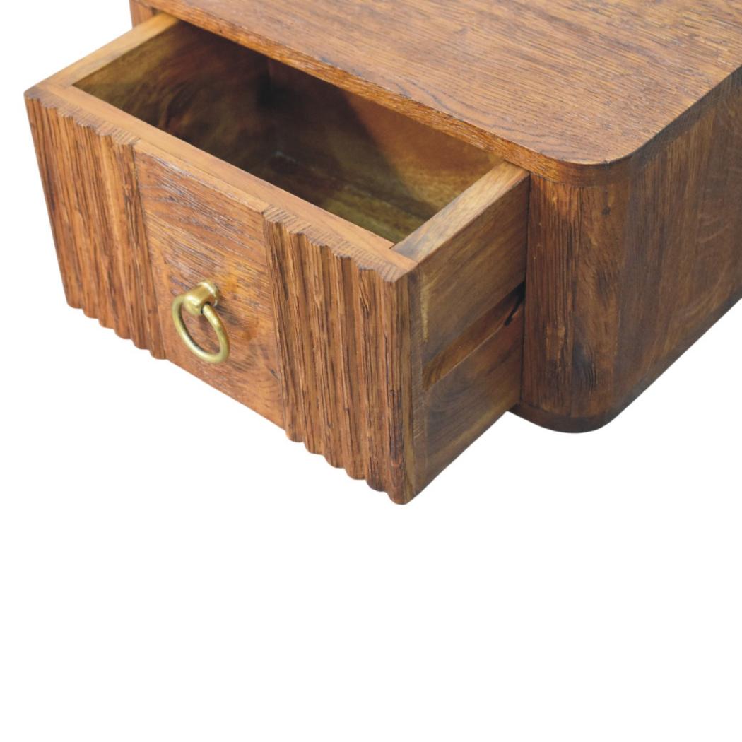 Aurelia Wall-Mounted Bedside Table | Solid Mango Wood | Floating Design