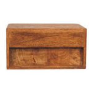 Aurelia Wall-Mounted Bedside Table | Solid Mango Wood | Floating Design