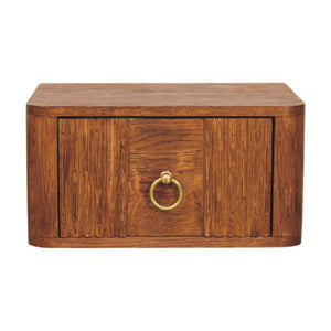 Aurelia Wall-Mounted Bedside Table | Solid Mango Wood | Floating Design