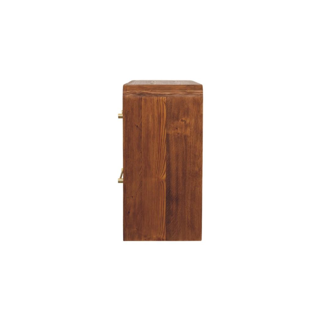 Aurelio Chest of Drawers | Solid Mango Wood | Tiger Oak Finish | 4 Drawer Storage Dresser