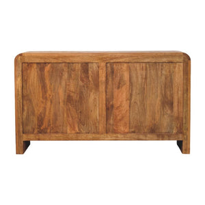 Aurelio Chest of Drawers | Solid Mango Wood | Tiger Oak Finish | 4 Drawer Storage Dresser