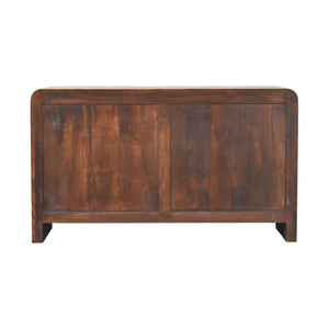 Aurelio Chest of Drawers | Solid Mango Wood | Smoked Oak Finish | 4 Drawer Storage Dresser