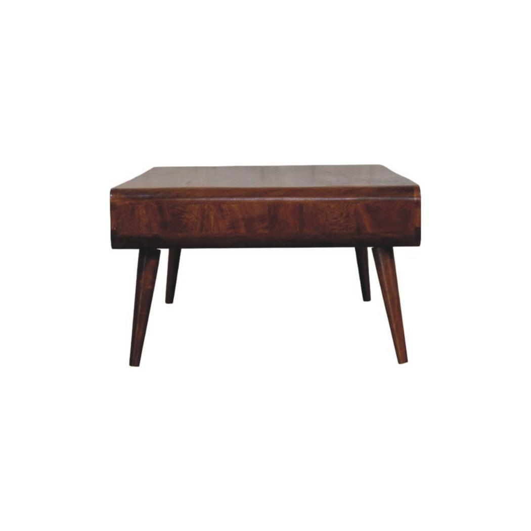 Avora Coffee Table | Solid Mango Wood | Chestnut Finish | 2 Drawers