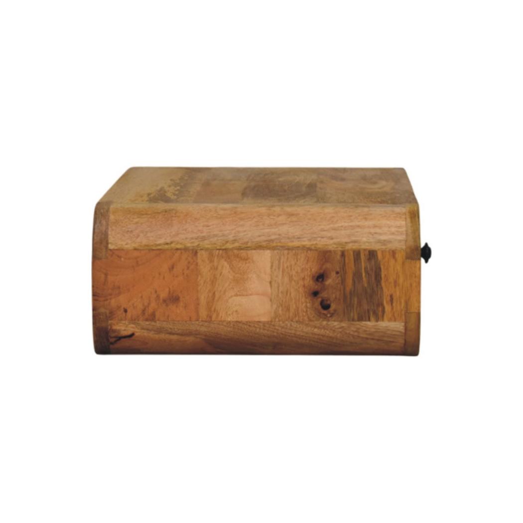 Avora Floating Bedside | Solid Mango Wood | Oak-Inspired Finish | 1 Drawer