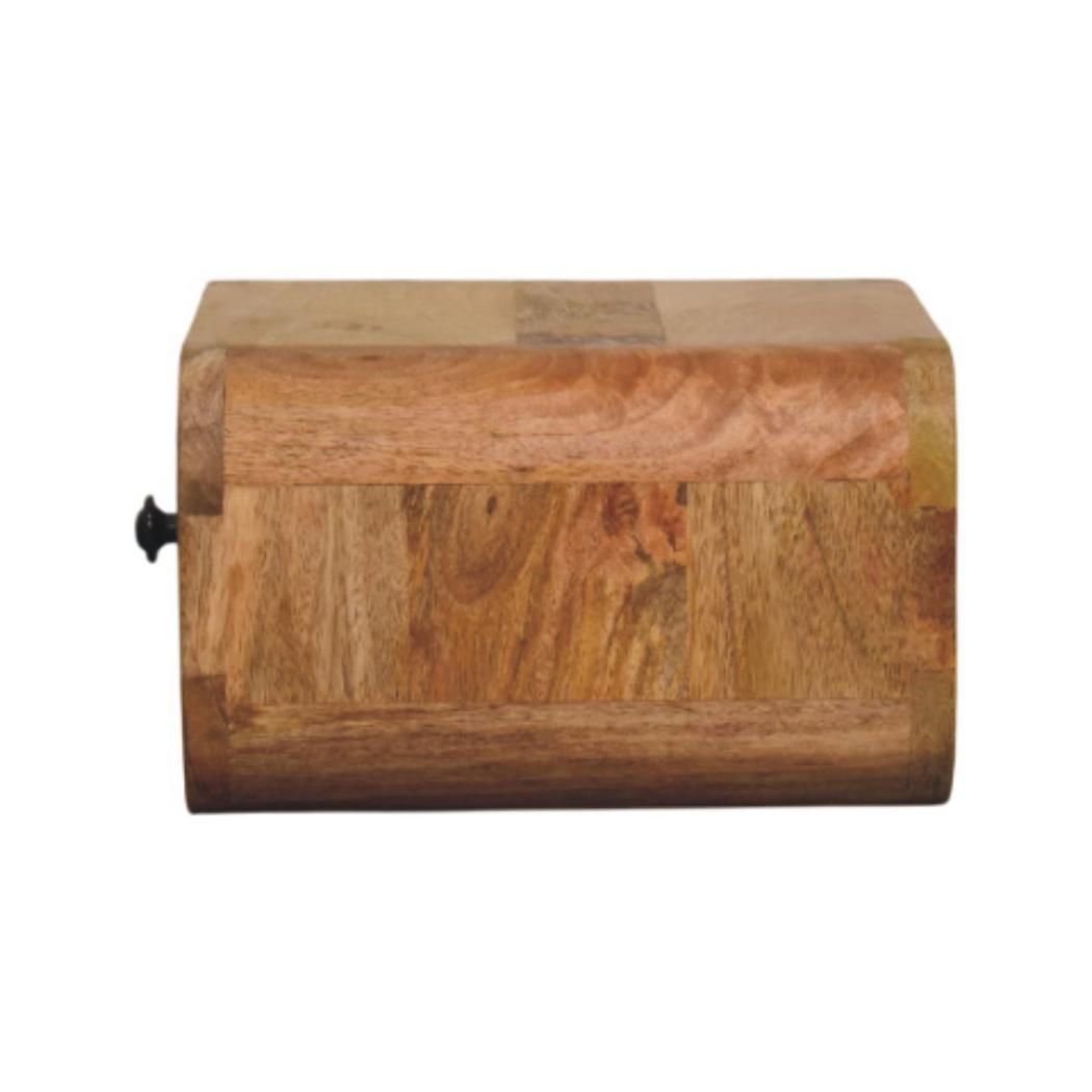 Avora Mini Wall Bedside Table | Solid Mango Wood | Oak-ish Finish | 1 Drawer