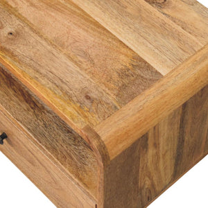 Avora Wall-Mounted Bedside Table | Solid Mango Wood | Oak-ish Finish