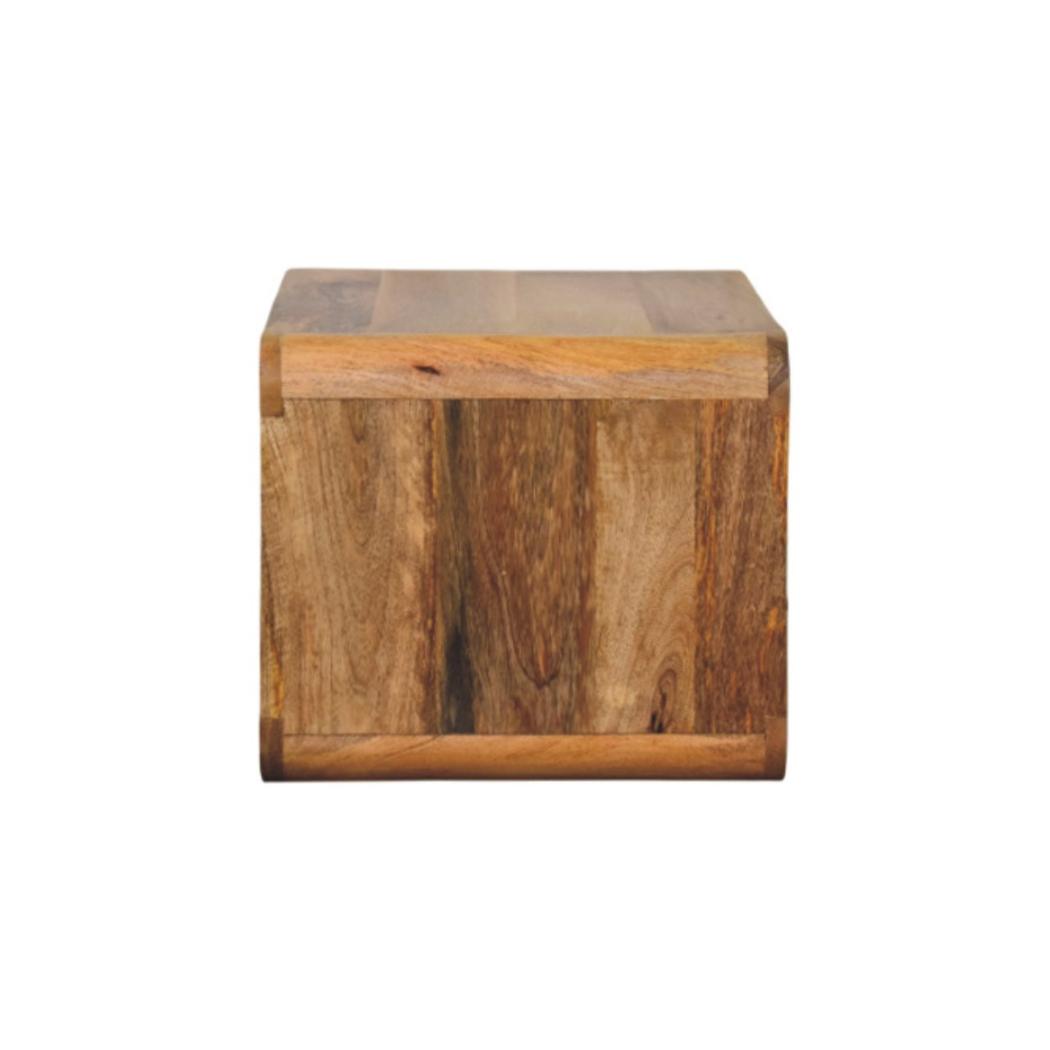 Avora Wall-Mounted Bedside Table | Solid Mango Wood | Oak-ish Finish