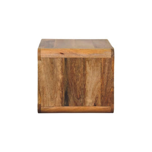 Avora Wall-Mounted Bedside Table | Solid Mango Wood | Oak-ish Finish