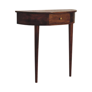 Backless Wall-Mounted Console | Chestnut Finish | Floating Design