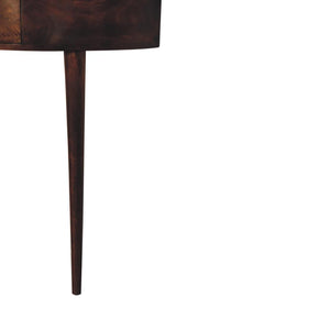 Backless Wall-Mounted Console | Chestnut Finish | Floating Design