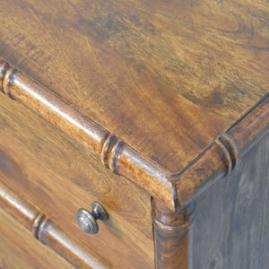 Bamboo Three Drawer Chest | Bedroom Storage | Bamboo-Inspired Design
