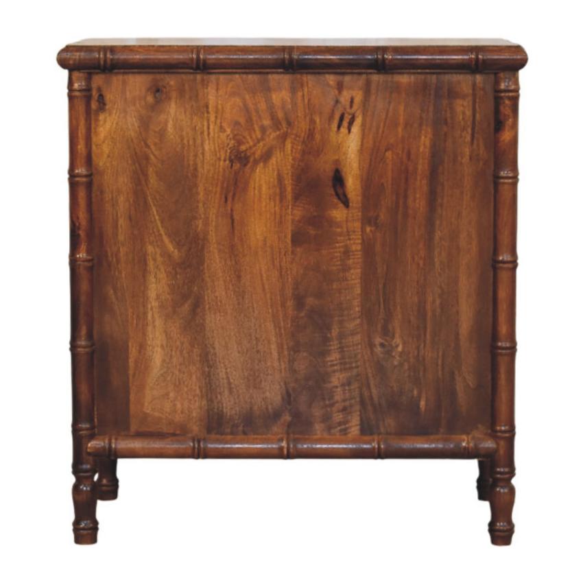 Bamboo Three Drawer Chest | Bedroom Storage | Bamboo-Inspired Design