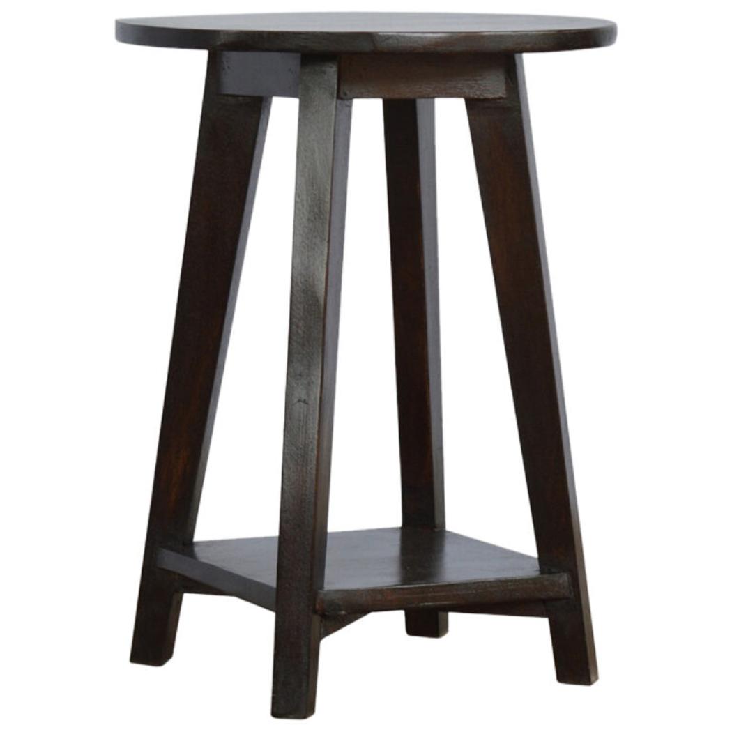 Bar Stool | Walnut Finish | Undercarriage Support