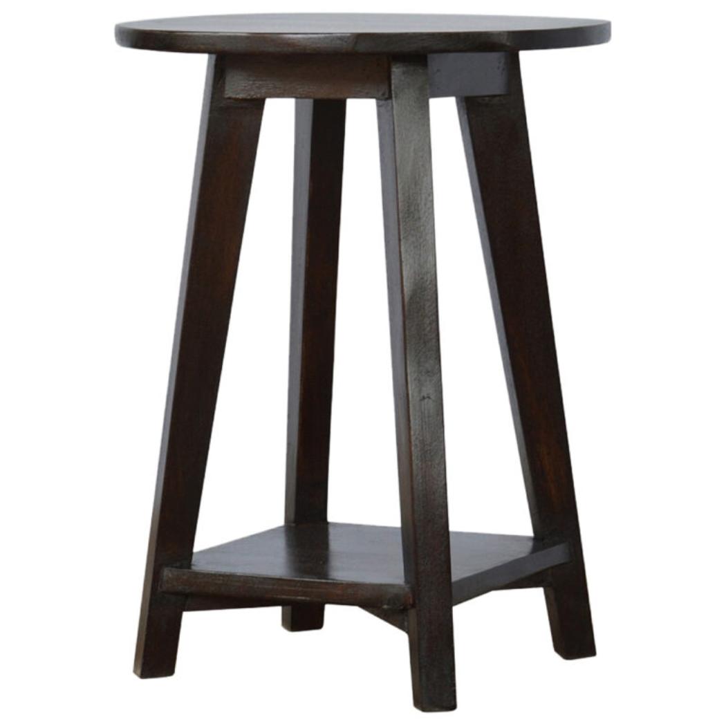 Bar Stool | Walnut Finish | Undercarriage Support