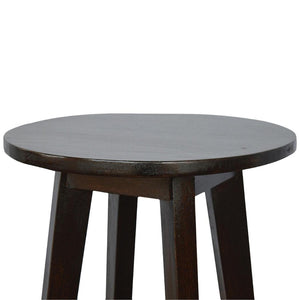 Bar Stool | Walnut Finish | Undercarriage Support
