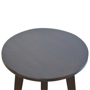 Bar Stool | Walnut Finish | Undercarriage Support