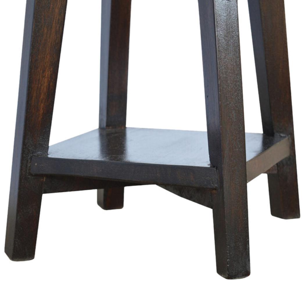 Bar Stool | Walnut Finish | Undercarriage Support
