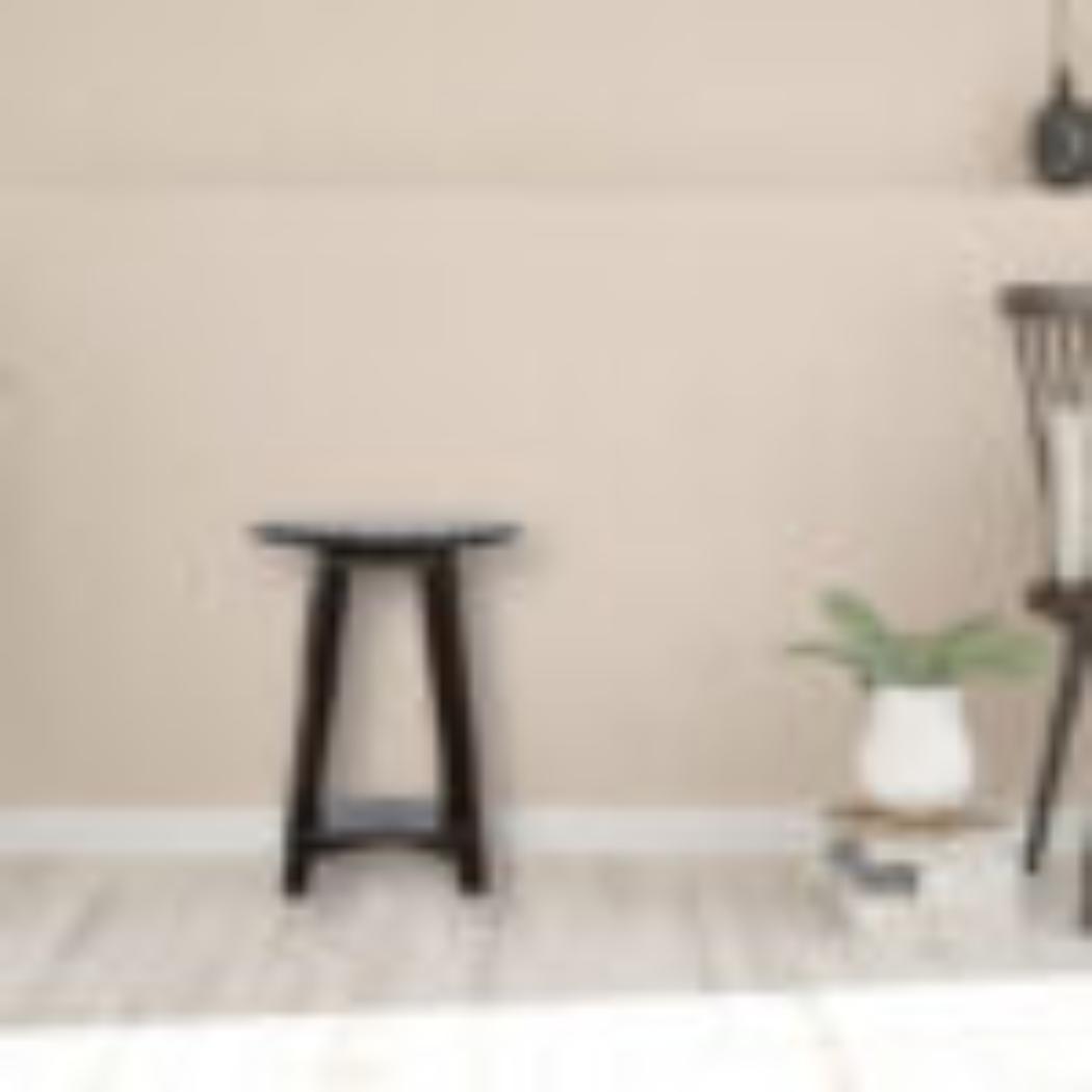 Bar Stool | Walnut Finish | Undercarriage Support