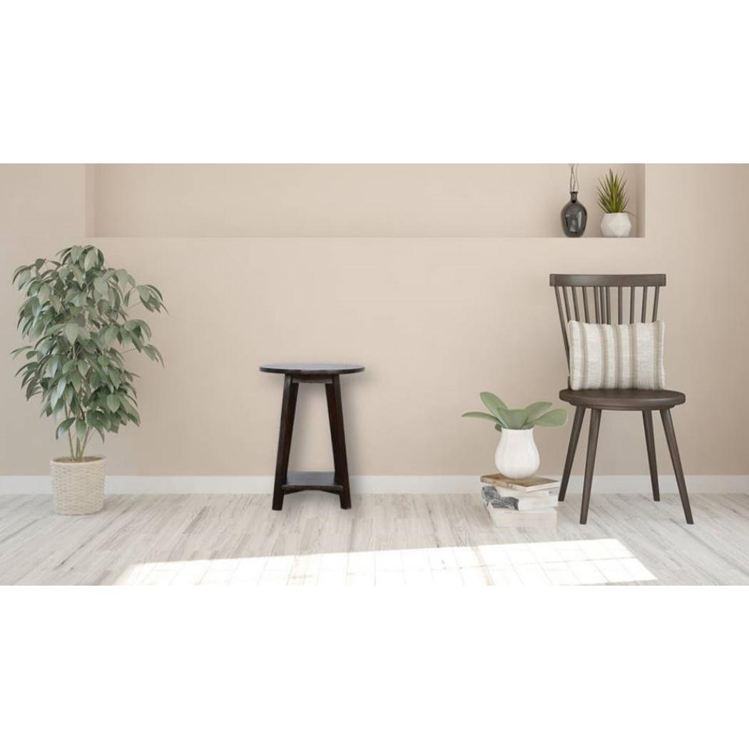 Bar Stool | Walnut Finish | Undercarriage Support