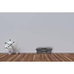 Battleship Grey Button-Tufted Pet Sofa Bed | Tweed Upholstery | Cat & Dog Bed
