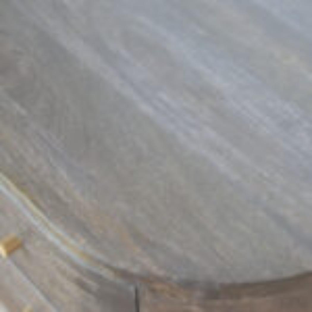 Bedside Table with Brass Legs | Solid Mango Wood | Ash Black Finish | Drawer Storage