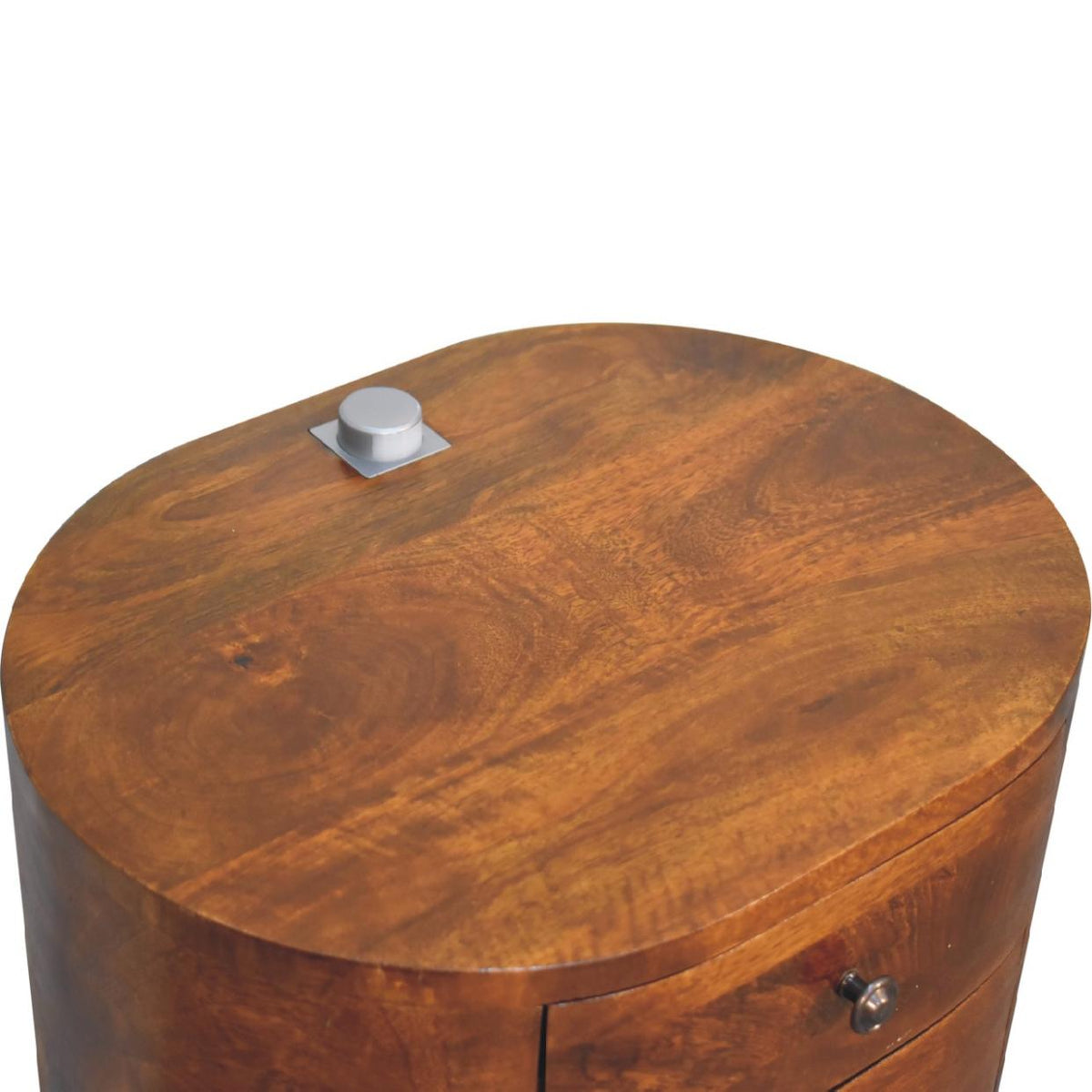 Bedside Table with Reading Light | Chestnut Finish | Integrated Bedside Lighting