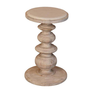 Bellis Marble Accent Table | Sculptural Side Table | Natural Stone Look