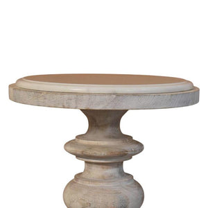 Bellis Marble Accent Table | Sculptural Side Table | Natural Stone Look