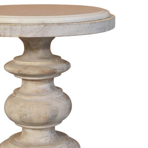 Bellis Marble Accent Table | Sculptural Side Table | Natural Stone Look