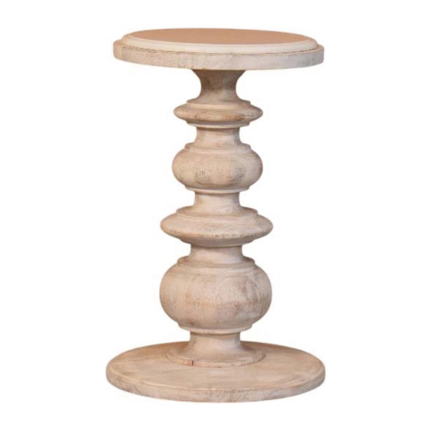 Bellis Marble Accent Table | Sculptural Side Table | Natural Stone Look
