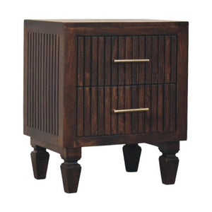 Belmont 2 Drawer Bedside Table | Natural Timber Nightstand | Bedroom Storage