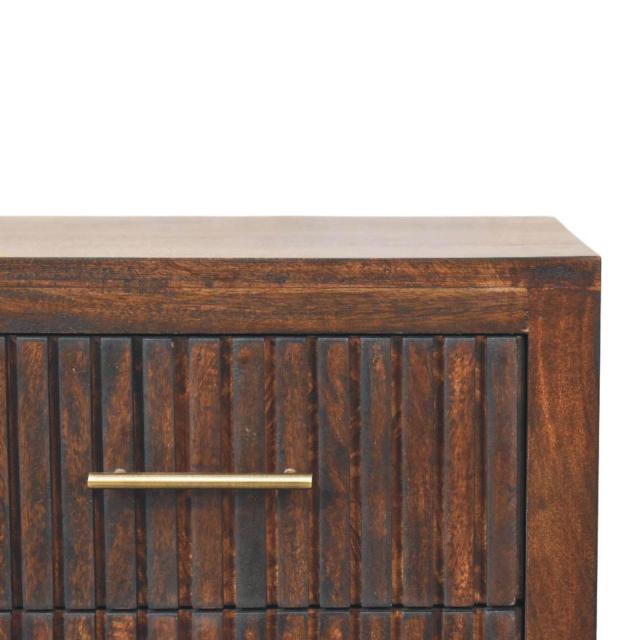 Belmont 2 Drawer Bedside Table | Natural Timber Nightstand | Bedroom Storage