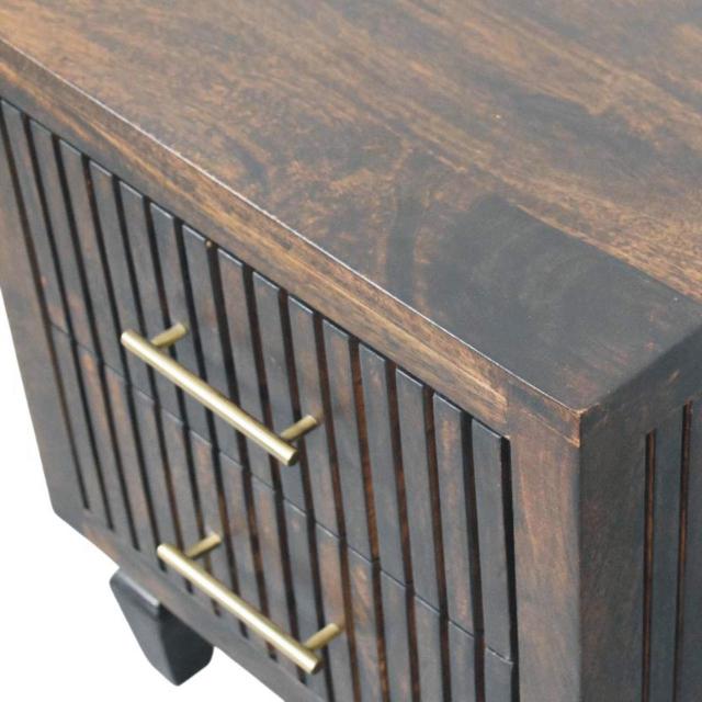 Belmont 2 Drawer Bedside Table | Natural Timber Nightstand | Bedroom Storage