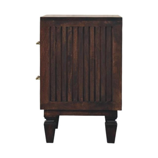 Belmont 2 Drawer Bedside Table | Natural Timber Nightstand | Bedroom Storage