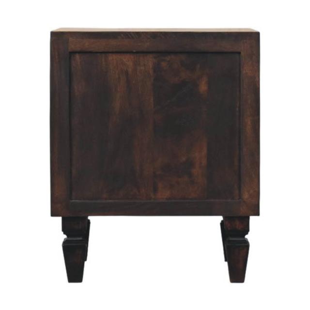Belmont 2 Drawer Bedside Table | Natural Timber Nightstand | Bedroom Storage