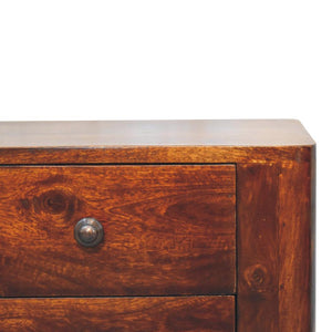Bera Bedside Table | Solid Mango Wood | Compact Storage